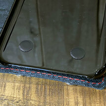 手帳型ケース iPhone 14 pro Max 用 クロコ型押しレザー スマホケース スマホショルダー 携帯 革 本革 黒 赤_画像6