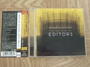 【CD】エディターズ EDITORS / アン・エンド・ハズ・ア・スタート　国内盤