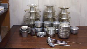  secondhand goods * Star million Sanyo * anodized aluminum tableware * China cooking * China tableware * large amount set sale *311S4-13520