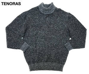 ★MEN'S TENORAS ティノラス EXCLUSIVE 最高峰 カシミヤ シルク ウール混 タートルネック ニット セーター 1