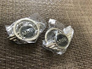 2個セット　BMW MINI COOPER ミニクーパー キーホルダーブラック黒2