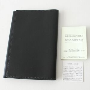  new goods gun zofi-koGANZO Fico original leather book cover library book@ cover cow leather leather cover black black 