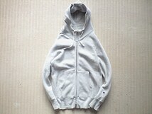 即決 復刻 青タグ Mサイズ Mt Design 3776 別注 Champion REVERSE WEAVE フルジップ パーカー エルボーパッチ グレー 黒_画像6