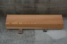 欅　けやき　ケヤキ　無垢材　テーブル　彫刻材　棚板　長さ65.0cm　幅15.5cm　厚み8.2cm _画像2