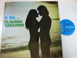LP / Claudio Baglioni / E Tu... / RCA Italiana / TPL1 1067 / Italy / / Soft Rock, Pop Rock