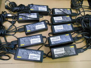 FUJITSU AC adapter 10 piece set ADP-60ZH A (FMV-AC320A) 19V=3.16A outer diameter 5.5 inside diameter 2.6 (37