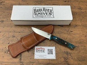 ○Y-664/【未使用】BARK RIVER KNIVES GUNNY Hunter Blue＆Orange Pinecone CPM 3V/シースナイフ/バークリバー/1円～/