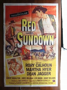 OF1029/US版1sh 映画ポスター【Red Sundown】(ボスを倒せ!) 監督 ジャック・アーノルド /ORG 56/83