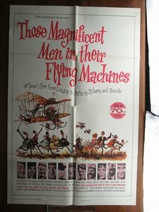 OF956/US版1sh 映画ポスター【Those Magnificent Men in Their Flying Machines】(素晴らしきヒコーキ野郎) /ORG 65/215