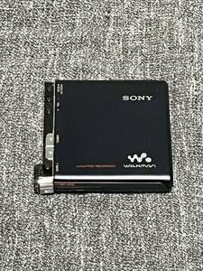 【美品、おまけ付】ポータブル MD プレーヤー SONY Hi-MD MZ-RH1-B ＋外部マイク、ヘッドクリーナー、未使用ディスク