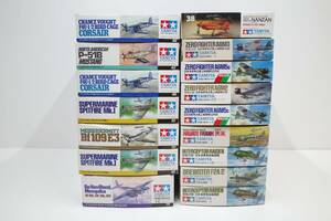 Pi013F◆16点セット タミヤ 1/72 南山 1/48 モスキート NF/P-51B/Bf109E3/F4U-1/2 コルセア/スーパーマリン SP F/疾風/雷電21型/零戦21/52