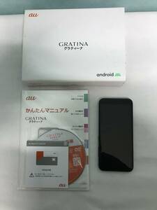 528/ au GRATINA android 京セラ KYV48SKA ブラック 動作未確認 現状品