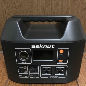 【ジャンク】ポータブル電源 asknut 407Wh 110000mAh 家庭用蓄電池 大容量 