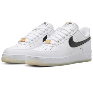 ☆NIKE AIR FORCE 1 '07 PRM BRONX ORIGINS 白/黒/金 30.5cm ナイキ エア フォース 1 '07 プレミアム ブロンクスオリジンス DX2305-100