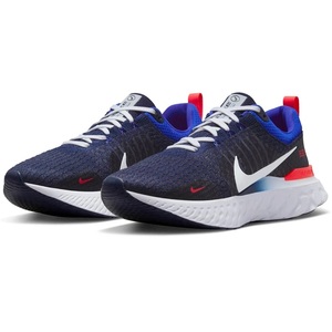 ☆NIKE REACT INFINITY RUN FK 3 濃紺/明青/明赤 29.0cm ナイキ リアクト インフィニティ ラン フライニット 3 FD0364-419