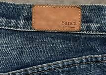 美品 【Sanca】５Pワイドデニムパンツ INDIGO BEAMS COMOLI リーバイス Levi's GOLD_画像8