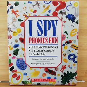 スカラスティック I Spy Phonics Fun 英語教材 12冊セット フラッシュカード CD付