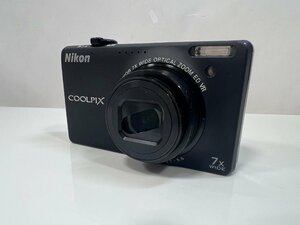 ★Nikon ニコン コンパクトデジタルカメラ COOLPIX S6000 EN-EL12 バッテリー付き ブラック 現状品★003116