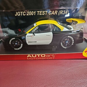 AUTOart 1/18 JGTC 2001 TEST CAR(R34) прекрасный товар R34 Skyline GT-R