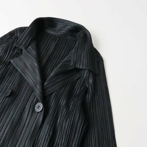 2013AW プリーツプリーズ イッセイミヤケ PLEATS PLEASE ISSEY MIYAKE プリーツテーラードジャケット 3/ブラック【2400013643436】