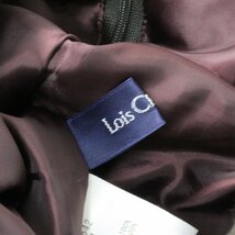 ロイスクレヨン Lois CRAYON ウール ロゴ刺繍 プリーツスカート M/チャコール ボトムス【2400013650014】_画像10