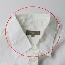 2020SS マーガレットハウエル MARGARET HOWELL SOFT WASHED COTTON シャツ 1/ホワイト 半袖 コットン【2400013603843】_画像8