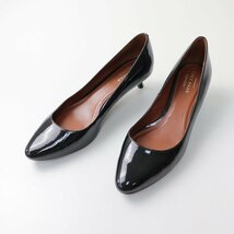 コールハーン COLE HAAN GRAND OS ウォータープルーフ パテントレザー ヒールパンプス 6B(23cm相当)/ブラック【2400013629966】_画像1