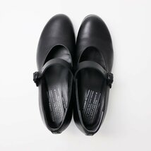 美品 トラベルシューズバイショセ TRAVEL SHOES by chausser TR-006 ワンストラップパンプス 37/ブラック レザー 23.5cm【2400013663137】_画像2