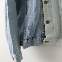 サニーサイドアップ Made by sunny side up リメイク リーバイス Levi's パッチワーク デニムジャケット 3/サックス USED【2400013667005】_画像5