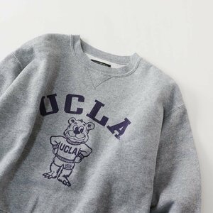 コーエン coen SUNNY SPORTS サニースポーツ 別注 UCLAカレッジプリントスウェット トレーナーF/グレー 裏起毛 ロゴ 【2400013663045】