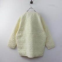 極美品 今期 2023AW マーブルシュッド marble SUD tulip quilt ジャケット F/アイボリー キルティング 羽織り -.【2400013679466】_画像3