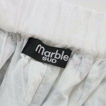 マーブルシュッド marble SUD Field 刺繍 コットン ギャザーハカマパンツ/ホワイト ボトムス バラ EMB【2400013662062】_画像10