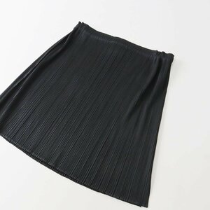 プリーツプリーズ イッセイミヤケ PLEATS PLEASE ISSEY MIYAKE プリーツ加工 ミニスカート F/ブラック 【2400013677233】