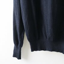 ジョンスメドレー JOHN SMEDLEY ウール リブニットプルオーバー XS/ネイビー トップス【2400013667876】_画像5