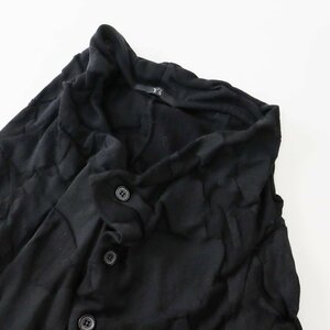 ワイズ ヨウジヤマモト Y's YOHJI YAMAMOTO コットン ニットカーディガン 2/ブラック トップス【2400013686082】