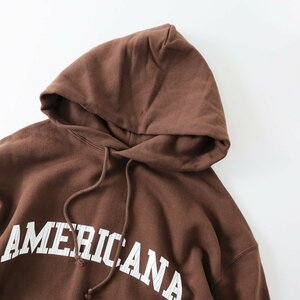 2022AW アパルトモン L'Appartement アメリカーナ Americana Logo Parka ロゴパーカー /ブラウン トップス フーディ 【2400013671774】