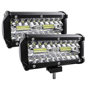 送料無料２個セット X-STYLE 120W LED 作業灯 12V 24V ワークライト 懐中電灯　投光器