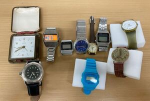 【時計まとめ売り10点セット】CASIO /カシオ /腕時計/1円スタート/ジャンク/SEIKO/セイコー/petrl/swatch/ALBA/FOSSIL/BLUE PLANET/stanpot