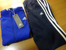 新品★8,789円★ADIDASアディダスジャージ上下セット青紺160cm_画像3