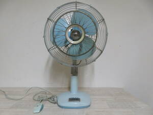 昭和レトロ NATIONAL ナショナル 扇風機 30cm ELECTRIC FAN TYPE 30JB お座敷扇 松下電器 リモコン付き 追加画像有り 