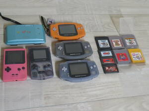 任天堂 ゲームボーイ GAME BOY AGB-001×3台 / CGB-001×1台 / MGB-001×1台 / Nintendo DS×1台 計6台 ソフト×8本付き まとめ売り