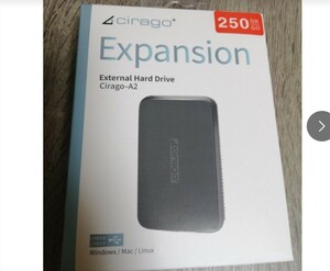 新品　Cirago 外付けHDD ポータブルハードディスク 250GB スリムタイプ テレビ録画　送料無料