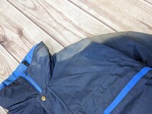 12．GORETEX 90s エディーバウアー 黒タグ ゴアテックス サンフェード ナイロンダウンジャケット パファ―ブルゾン メンズL 紺 408_画像7