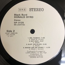 美品 プロモ 見本盤 / ドナルド・バード「BLACK BYRD」ブラック・バード / DONALD BYRD / Blue Note・キング盤 GP 3125 レア盤 / 帯付き_画像5