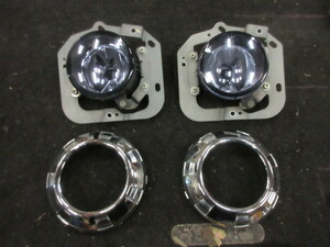 *⑤R5G8021 CU5W Airtrek original fog lamp left right set blue lens plating frame attaching repair . stock and so on 