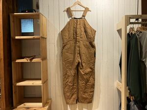 Dickies USA輸入　ダック地　インナー付き　2XS 100円スタート　売り切り　防寒　　　ワーク　オーバーオール　作業着　サロペット