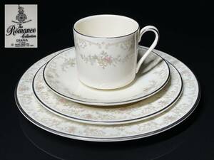 【瑞】ROYAL DOULTON 　The Romance collection DIANA　カップ＆ソーサー　ケーキ皿＋プレート