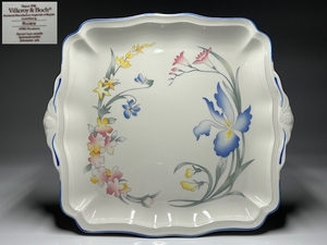 【瑞】ビレロイ&ボッホ villeroy&boch Riviera　花柄　B＆Bプレート