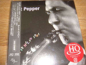 ART PEPPER LIVE IN MILAN 1981 紙ジャケ ｃｄ 帯付 DSDマスタリング アート ペッパー ライヴ イン ミラノ 1981 