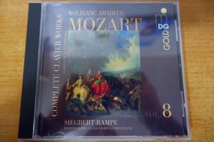 CDk-1815＜ゴールド盤＞Wolfgang Amadeus Mozart - Siegbert Rampe / Complete Clavier Works = Smtliche Klavierwerke Vol. 8
